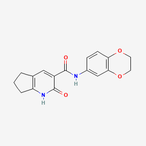 N-(2,3-dihydro-1,4-benzodioxin-6-yl)-2-oxo-2,5,6,7-tetrahydro-1H-cyclopenta[b]pyridine-3-carboxamide