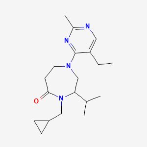 4-(cyclopropylmethyl)-1-(5-ethyl-2-methylpyrimidin-4-yl)-3-isopropyl-1,4-diazepan-5-one