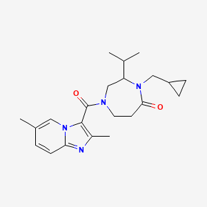 4-(cyclopropylmethyl)-1-[(2,6-dimethylimidazo[1,2-a]pyridin-3-yl)carbonyl]-3-isopropyl-1,4-diazepan-5-one