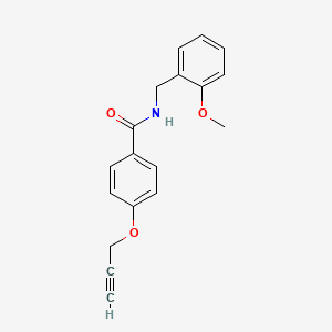 N-(2-methoxybenzyl)-4-(2-propyn-1-yloxy)benzamide