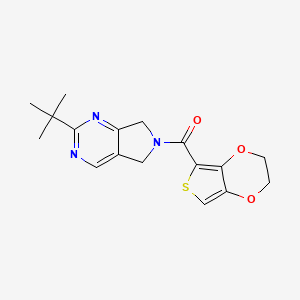 2-tert-butyl-6-(2,3-dihydrothieno[3,4-b][1,4]dioxin-5-ylcarbonyl)-6,7-dihydro-5H-pyrrolo[3,4-d]pyrimidine