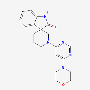 1'-(6-morpholin-4-ylpyrimidin-4-yl)spiro[indole-3,3'-piperidin]-2(1H)-one