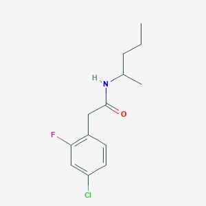 2-(4-chloro-2-fluorophenyl)-N-(1-methylbutyl)acetamide