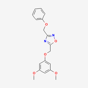 5-[(3,5-dimethoxyphenoxy)methyl]-3-(phenoxymethyl)-1,2,4-oxadiazole