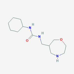 N-cyclohexyl-N'-(1,4-oxazepan-6-ylmethyl)urea hydrochloride