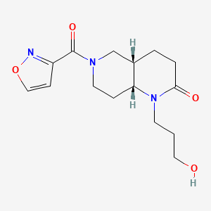 (4aS*,8aR*)-1-(3-hydroxypropyl)-6-(isoxazol-3-ylcarbonyl)octahydro-1,6-naphthyridin-2(1H)-one