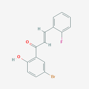 (2E)-1-(5-bromo-2-hydroxyphenyl)-3-(2-fluorophenyl)prop-2-en-1-one