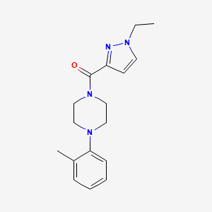 (1-ethyl-1H-pyrazol-3-yl)[4-(2-methylphenyl)piperazin-1-yl]methanone