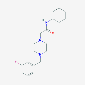 N-cyclohexyl-2-[4-(3-fluorobenzyl)-1-piperazinyl]acetamide