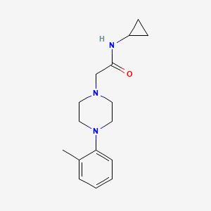 N-cyclopropyl-2-[4-(2-methylphenyl)piperazin-1-yl]acetamide