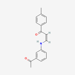 (Z)-3-(3-acetylanilino)-1-(4-methylphenyl)prop-2-en-1-one