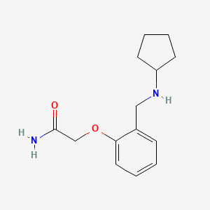 2-{2-[(cyclopentylamino)methyl]phenoxy}acetamide