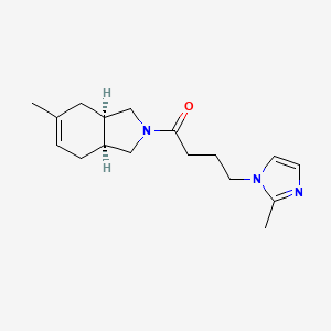 1-[(3aR,7aS)-5-methyl-1,3,3a,4,7,7a-hexahydroisoindol-2-yl]-4-(2-methylimidazol-1-yl)butan-1-one