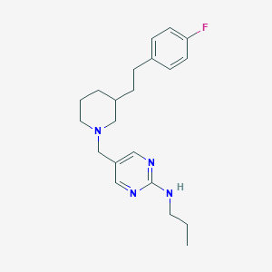 5-({3-[2-(4-fluorophenyl)ethyl]-1-piperidinyl}methyl)-N-propyl-2-pyrimidinamine