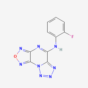 N-(2-FLUOROPHENYL)-N-[1,2,5]OXADIAZOLO[3,4-E][1,2,3,4]TETRAAZOLO[1,5-A]PYRAZIN-5-YLAMINE