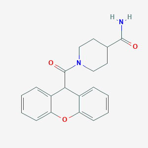 1-(9H-xanthene-9-carbonyl)piperidine-4-carboxamide