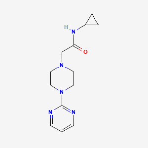 N-cyclopropyl-2-[4-(pyrimidin-2-yl)piperazin-1-yl]acetamide