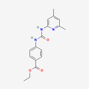 ETHYL 4-({[(4,6-DIMETHYL-2-PYRIDYL)AMINO]CARBONYL}AMINO)BENZOATE