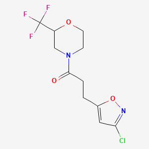 4-[3-(3-chloroisoxazol-5-yl)propanoyl]-2-(trifluoromethyl)morpholine