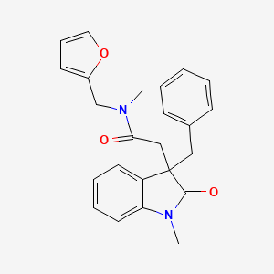 2-(3-benzyl-1-methyl-2-oxo-2,3-dihydro-1H-indol-3-yl)-N-(2-furylmethyl)-N-methylacetamide