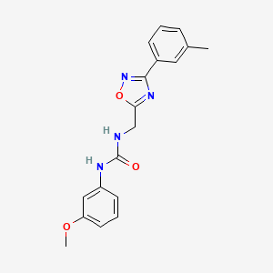 N-(3-methoxyphenyl)-N'-{[3-(3-methylphenyl)-1,2,4-oxadiazol-5-yl]methyl}urea