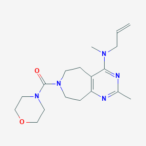 N-allyl-N,2-dimethyl-7-(morpholin-4-ylcarbonyl)-6,7,8,9-tetrahydro-5H-pyrimido[4,5-d]azepin-4-amine