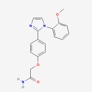 2-{4-[1-(2-methoxyphenyl)-1H-imidazol-2-yl]phenoxy}acetamide