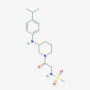 N-(2-{3-[(4-isopropylphenyl)amino]-1-piperidinyl}-2-oxoethyl)methanesulfonamide