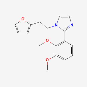 2-(2,3-dimethoxyphenyl)-1-[2-(2-furyl)ethyl]-1H-imidazole