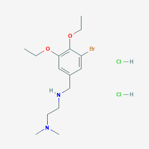 N-[(3-bromo-4,5-diethoxyphenyl)methyl]-N',N'-dimethylethane-1,2-diamine;dihydrochloride