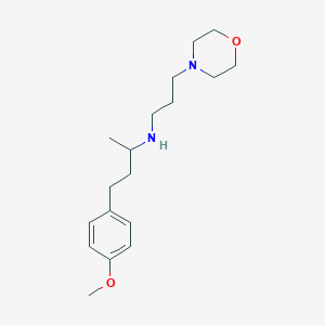 4-(4-methoxyphenyl)-N-[3-(4-morpholinyl)propyl]-2-butanamine