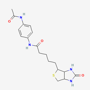 N-[4-(acetylamino)phenyl]-5-(2-oxohexahydro-1H-thieno[3,4-d]imidazol-4-yl)pentanamide