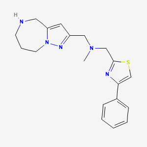 N-methyl-1-(4-phenyl-1,3-thiazol-2-yl)-N-(5,6,7,8-tetrahydro-4H-pyrazolo[1,5-a][1,4]diazepin-2-ylmethyl)methanamine