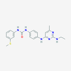 N-(4-{[2-(ethylamino)-6-methyl-4-pyrimidinyl]amino}phenyl)-N'-[3-(methylthio)phenyl]urea