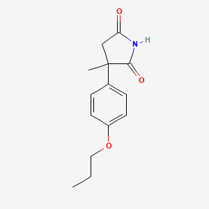 3-Methyl-3-(4-propoxyphenyl)pyrrolidine-2,5-dione