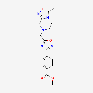 methyl 4-[5-({ethyl[(5-methyl-1,2,4-oxadiazol-3-yl)methyl]amino}methyl)-1,2,4-oxadiazol-3-yl]benzoate