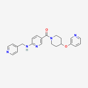 N-(pyridin-4-ylmethyl)-5-{[4-(pyridin-3-yloxy)piperidin-1-yl]carbonyl}pyridin-2-amine