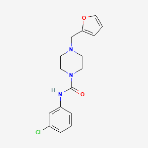 N-(3-chlorophenyl)-4-(furan-2-ylmethyl)piperazine-1-carboxamide