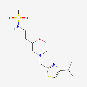 N-(2-{4-[(4-isopropyl-1,3-thiazol-2-yl)methyl]morpholin-2-yl}ethyl)methanesulfonamide