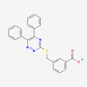 3-{[(5,6-diphenyl-1,2,4-triazin-3-yl)thio]methyl}benzoic acid