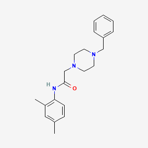 molecular formula C21H27N3O B5450690 2-(4-benzylpiperazin-1-yl)-N-(2,4-dimethylphenyl)acetamide 