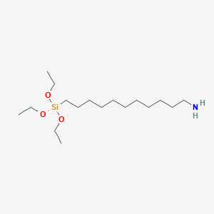 molecular formula C17H39NO3Si B054507 11-(三乙氧基甲硅烷基)-1-十一烷胺 CAS No. 116821-45-5