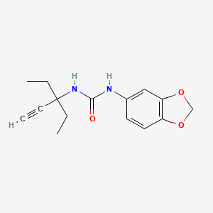 1-(1,3-Benzodioxol-5-yl)-3-(3-ethylpent-1-yn-3-yl)urea