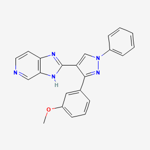 2-[3-(3-methoxyphenyl)-1-phenyl-1H-pyrazol-4-yl]-1H-imidazo[4,5-c]pyridine