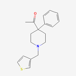 1-[4-phenyl-1-(3-thienylmethyl)-4-piperidinyl]ethanone