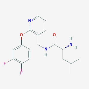 N~1~-{[2-(3,4-difluorophenoxy)pyridin-3-yl]methyl}-D-leucinamide