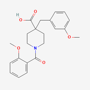 1-(2-methoxybenzoyl)-4-(3-methoxybenzyl)piperidine-4-carboxylic acid