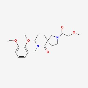 molecular formula C20H28N2O5 B5450760 7-(2,3-dimethoxybenzyl)-2-(methoxyacetyl)-2,7-diazaspiro[4.5]decan-6-one 