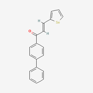 molecular formula C19H14OSe B5450778 1-(4-biphenylyl)-3-(2-selenophenyl)-2-propen-1-one 