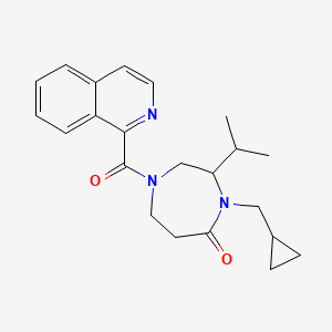 4-(cyclopropylmethyl)-3-isopropyl-1-(isoquinolin-1-ylcarbonyl)-1,4-diazepan-5-one